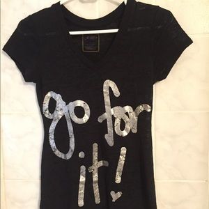 "Go for it!" Black T-Shirt